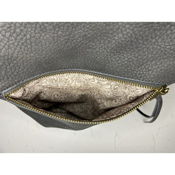 Steve Madden Gray Tote Handbag Boho Western Woven Accent Tassel Shoulder Bag - Picture 7 of 10